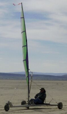 Dave Lord in Dirt Boat